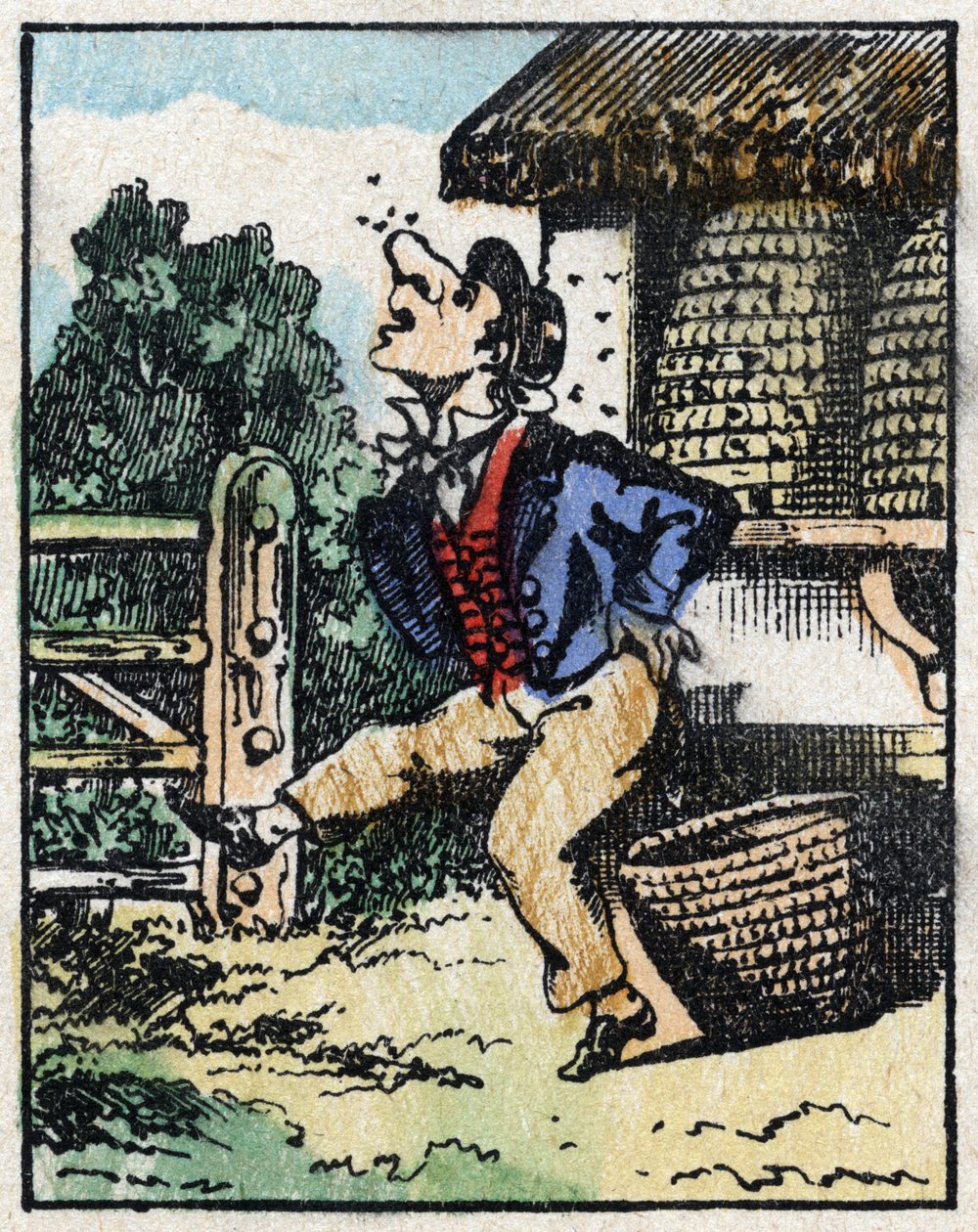 Ilustração do conto "Veridique History of Jeannot Serinet" Gravura em madeira de Imagery Pellerin - Epinal, sd. Final do século XIX. de French School