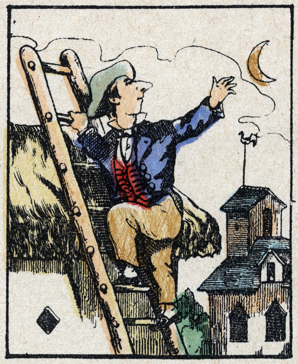 Ilustração do conto "Veridique History of Jeannot Serinet" Gravura em madeira de Imagery Pellerin - Epinal, sd. Final do século XIX. de French School