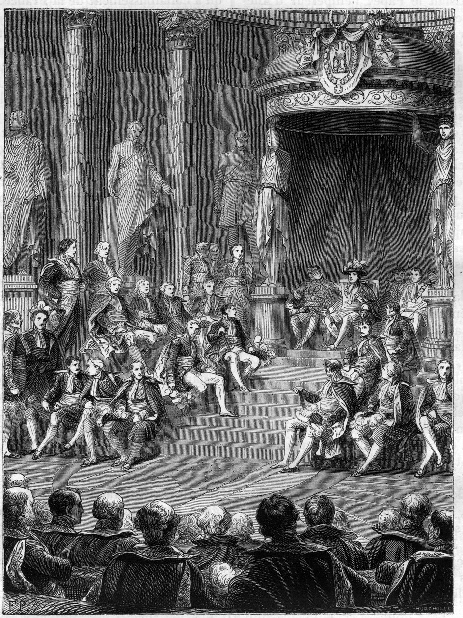 Imperiale seance in the Senate: discurso de Napoleão sobre a constituição do novo reino da Itália em 1805 - in "Histoire de l
