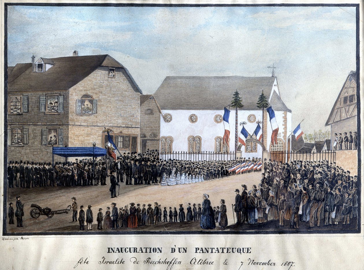 Inauguração de um Pentateuco, Novembro de French School