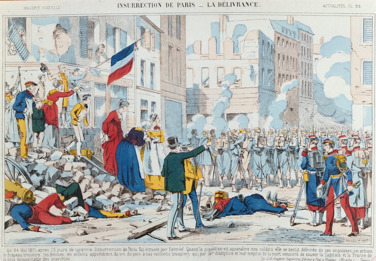 Insurreição de Paris, a Libertação, 1871 de French School