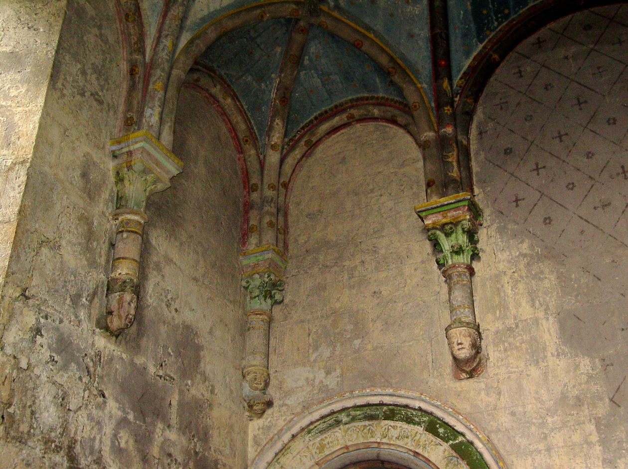Interior, de, a, igreja, de, st, Hilaire-the-Great, Poitiers de French School