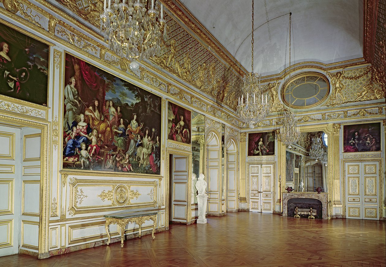 Interior do Salão de l&39;Oeil de Boeuf, c.1710-15 de French School