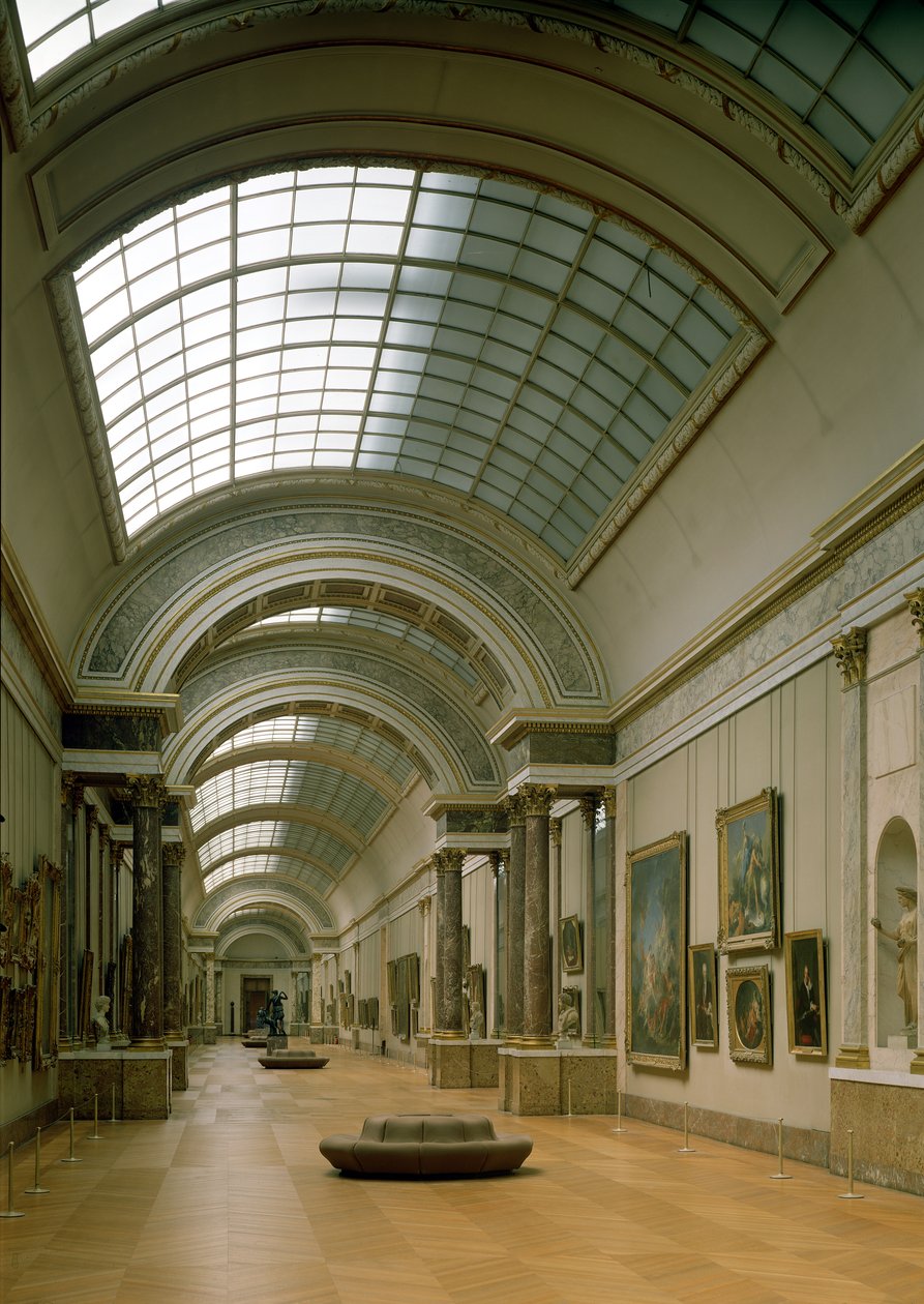 Vista interior, de, a, grande, Galerie, 16th-19th, século de French School