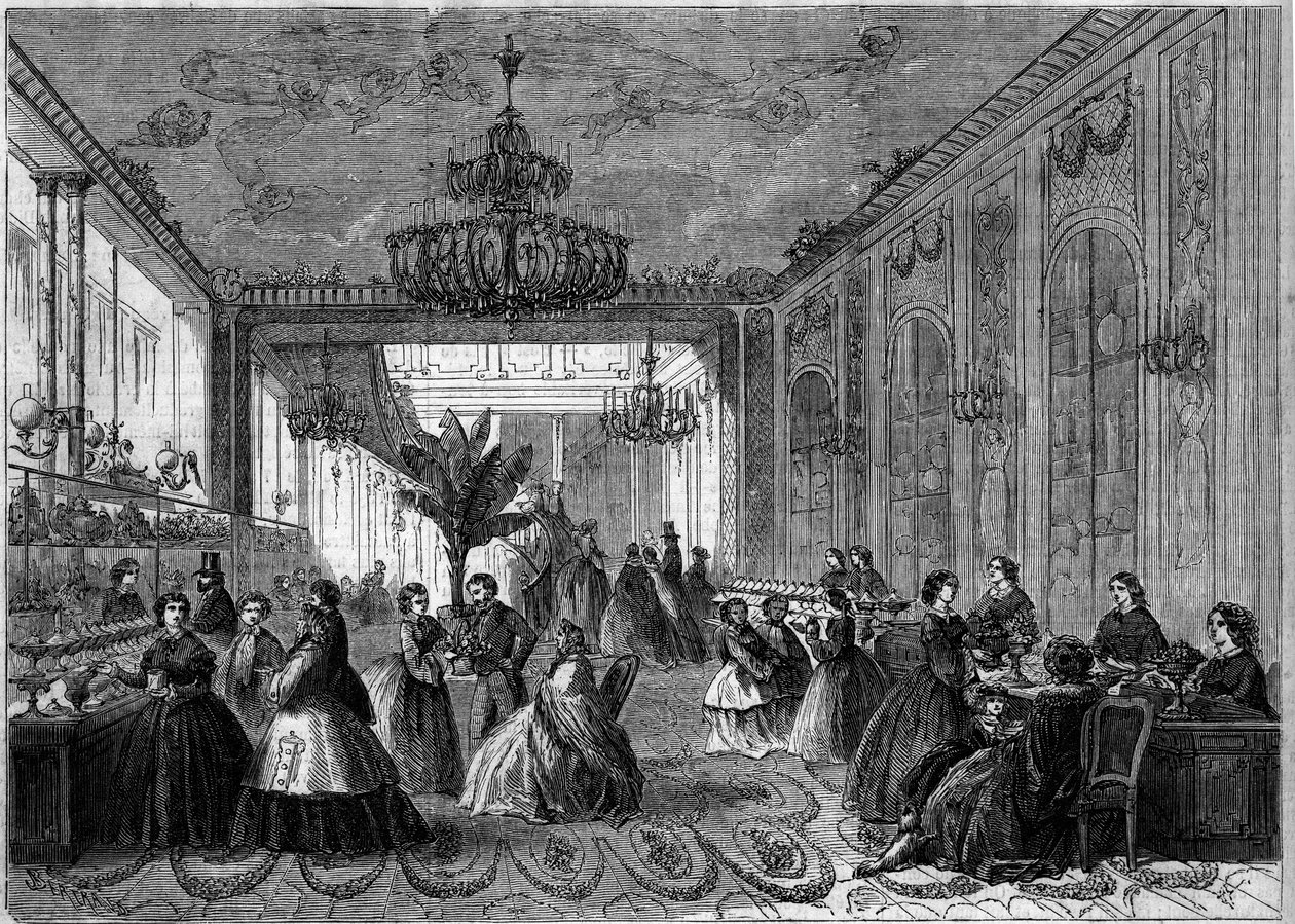Vista interna da confeitaria do Paul Siraudin. Paris de French School