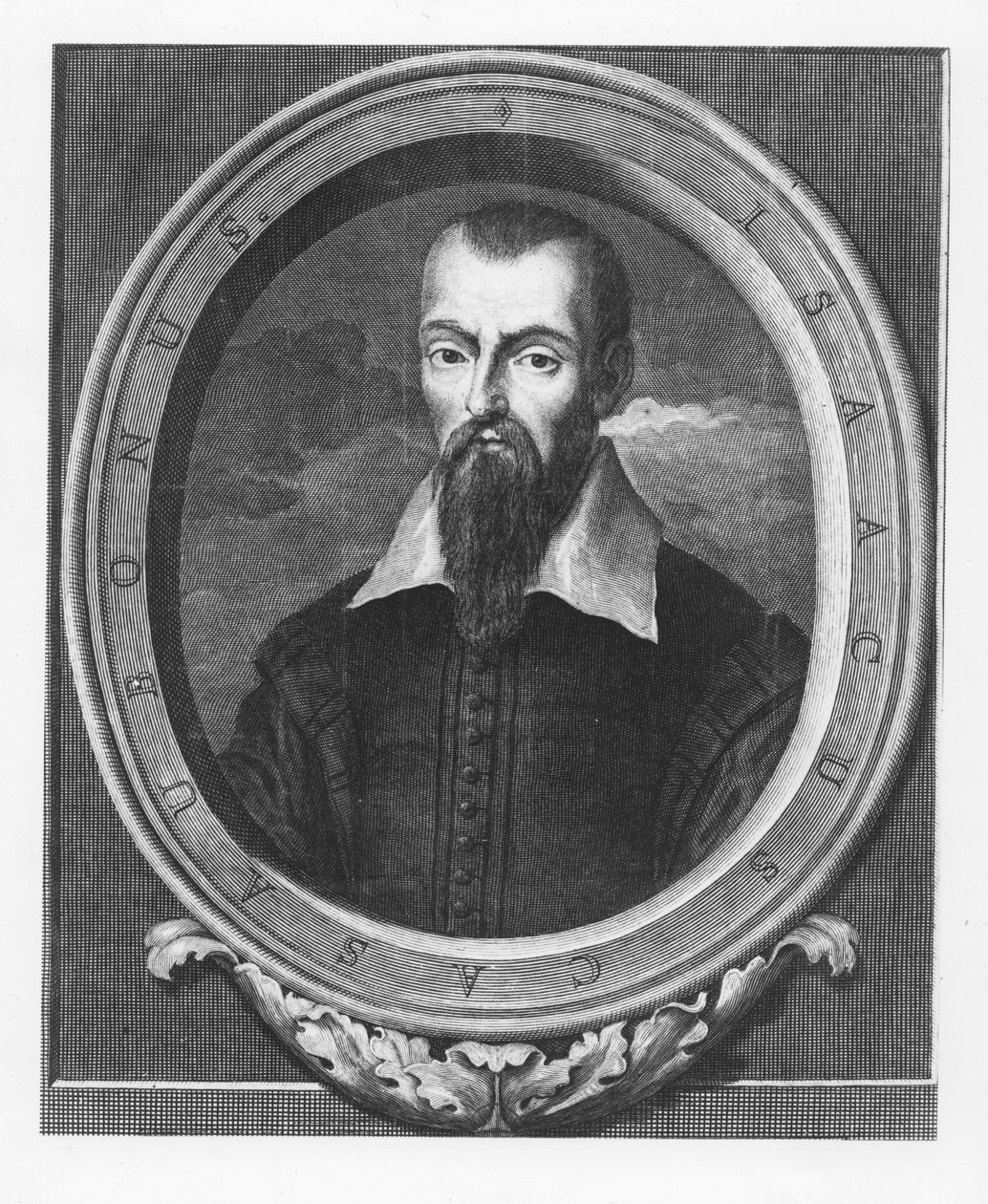 Isaac Casaubon (gravura) de French School