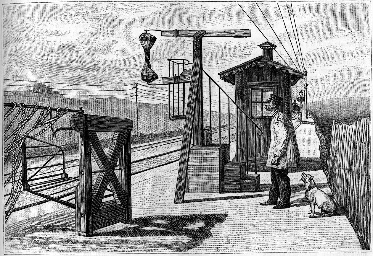 Foi inaugurado em 1884 em Pont sur Seine por Monseur Cochery (Ministro dos Correios e Telégrafos). Gravura na ilustre revista "La jeunesse". de French School
