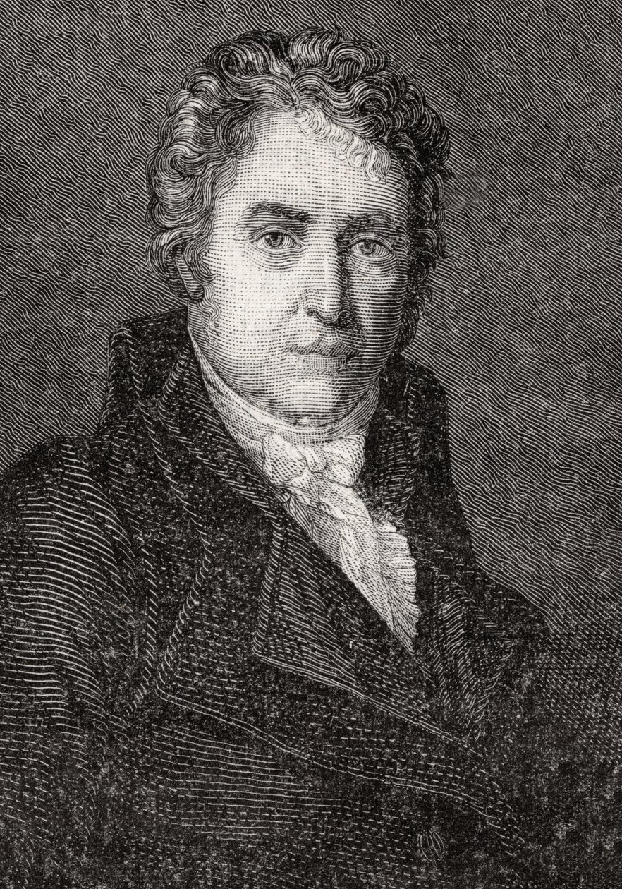 Jacques-Louis David, de "História da Revolução Francesa" por Louis Blanc (1811-82) de French School