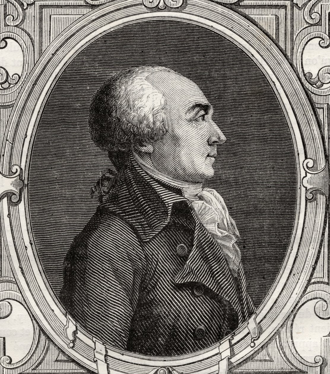 Jacques Rene Hebert, de "História da Revolução Francesa" por Louis Blanc (1811-82) de French School