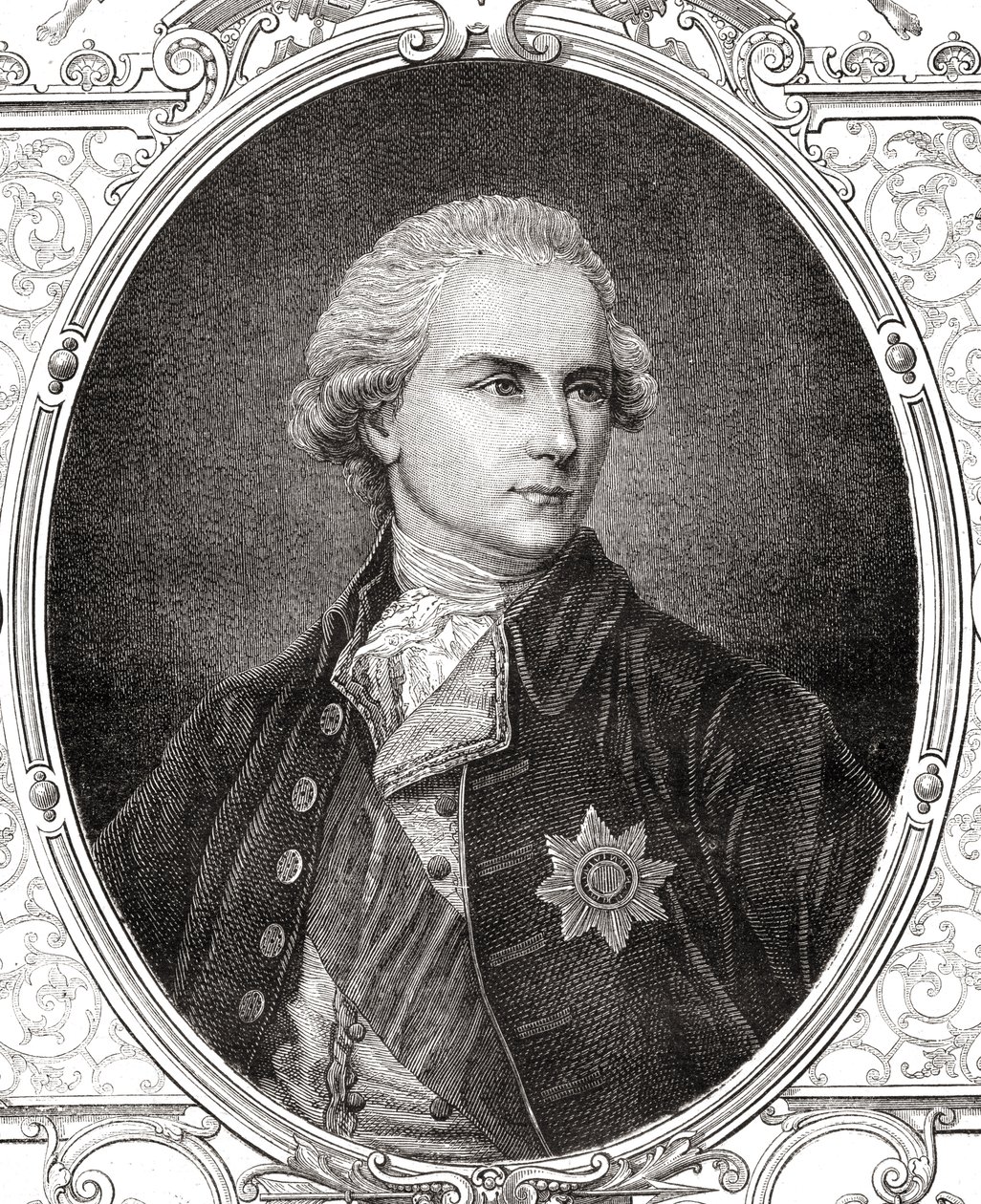 James Harris, 1º Conde de Malmesbury, de "História da Revolução Francesa" por Louis Blanc (1811-82) de French School