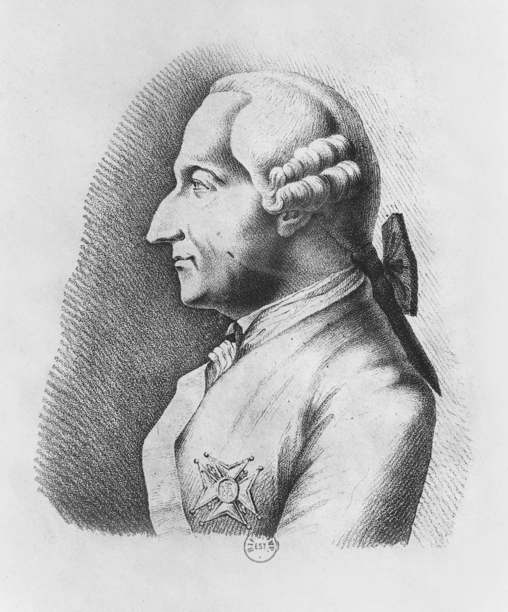 Jean-Baptiste Vaquette de Gribeauval (gravura) de French School