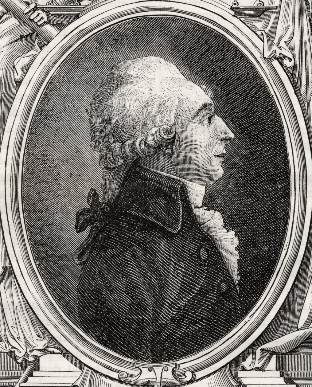 Jean-Baptiste du Val-de-Grace, Barão dos Cloots, de "História da Revolução Francesa" por Louis Blanc (1811-82) de French School