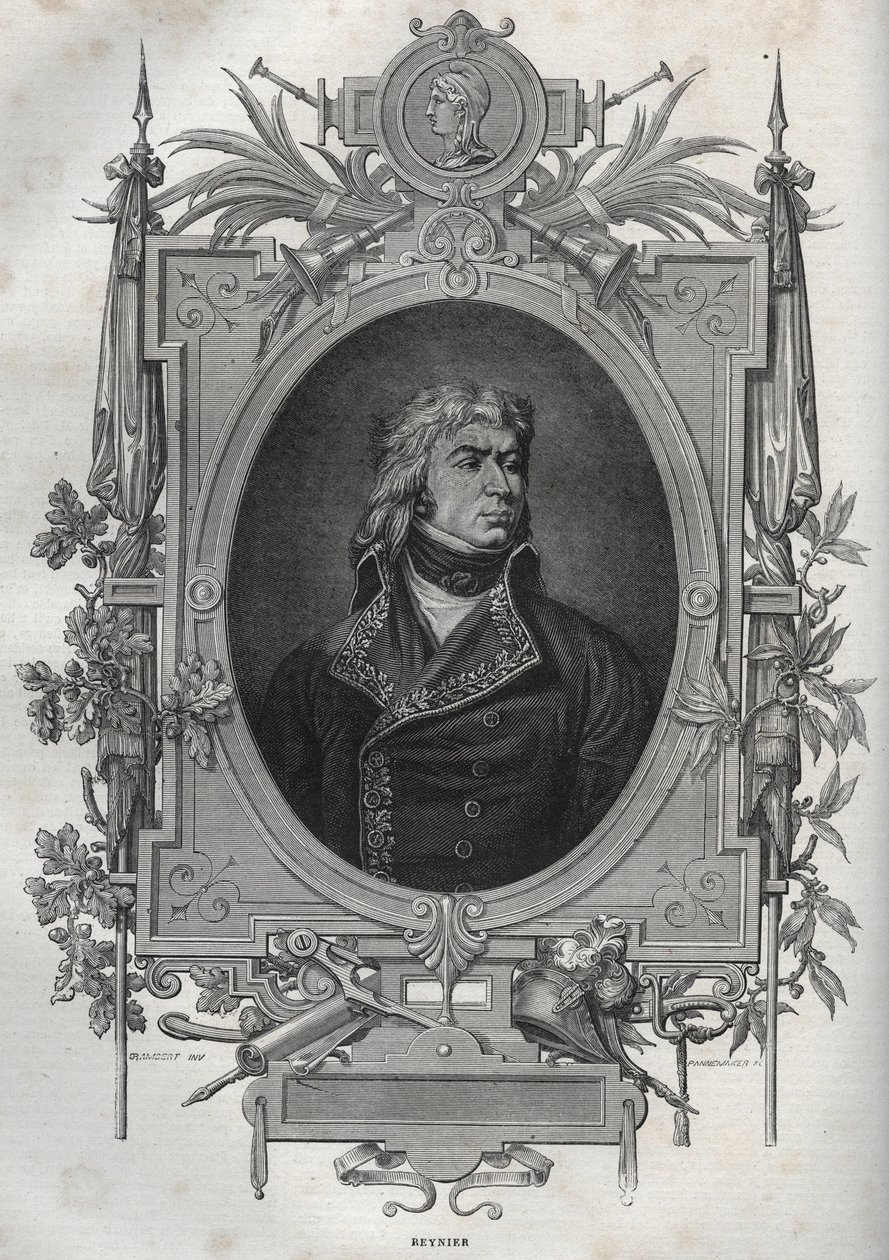 Jean-Louis-Ebenezer REYNIER (1771-1814), general francês da Revolução e do Primeiro Império - Jean Louis Ebenezer Reynier, general do exército francês durante as Guerras Revolucionárias Francesas - da "Nouvelle Encyclopedie Nationale" de Maurice La Charest de French School