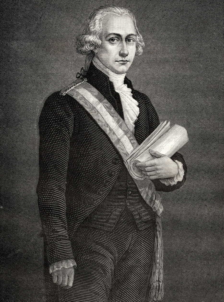 Jean-Nicolas Pache, de "História da Revolução Francesa" por Louis Blanc (1811-82) de French School