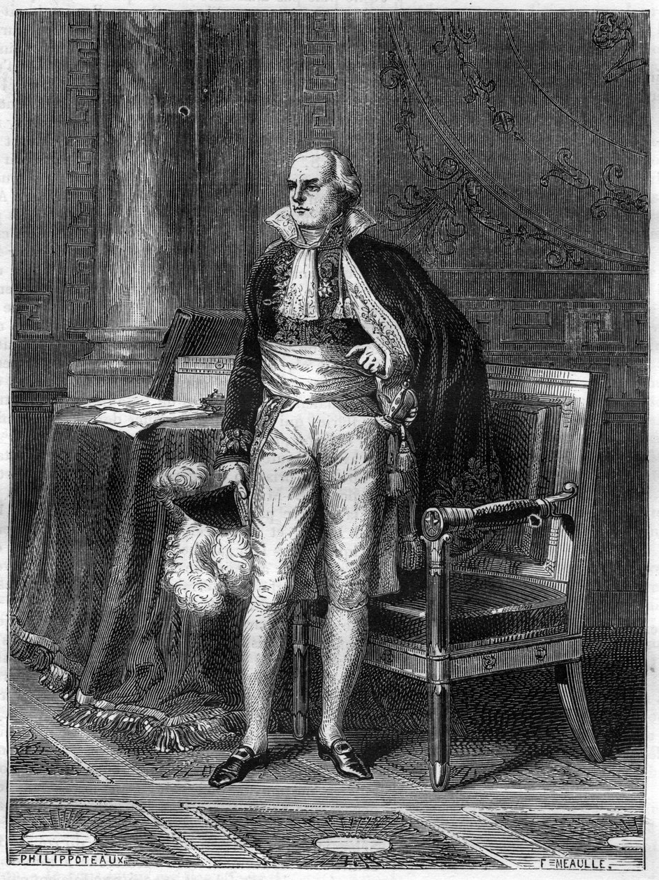 Jean Baptiste (Jean-Baptiste) de Nompere de Champagny (1756-1834) Duque de Cador - Jean-Baptiste de Nompere de Champagny (1756-1834), Duque de Cadore, político francês - in "Histoire de l