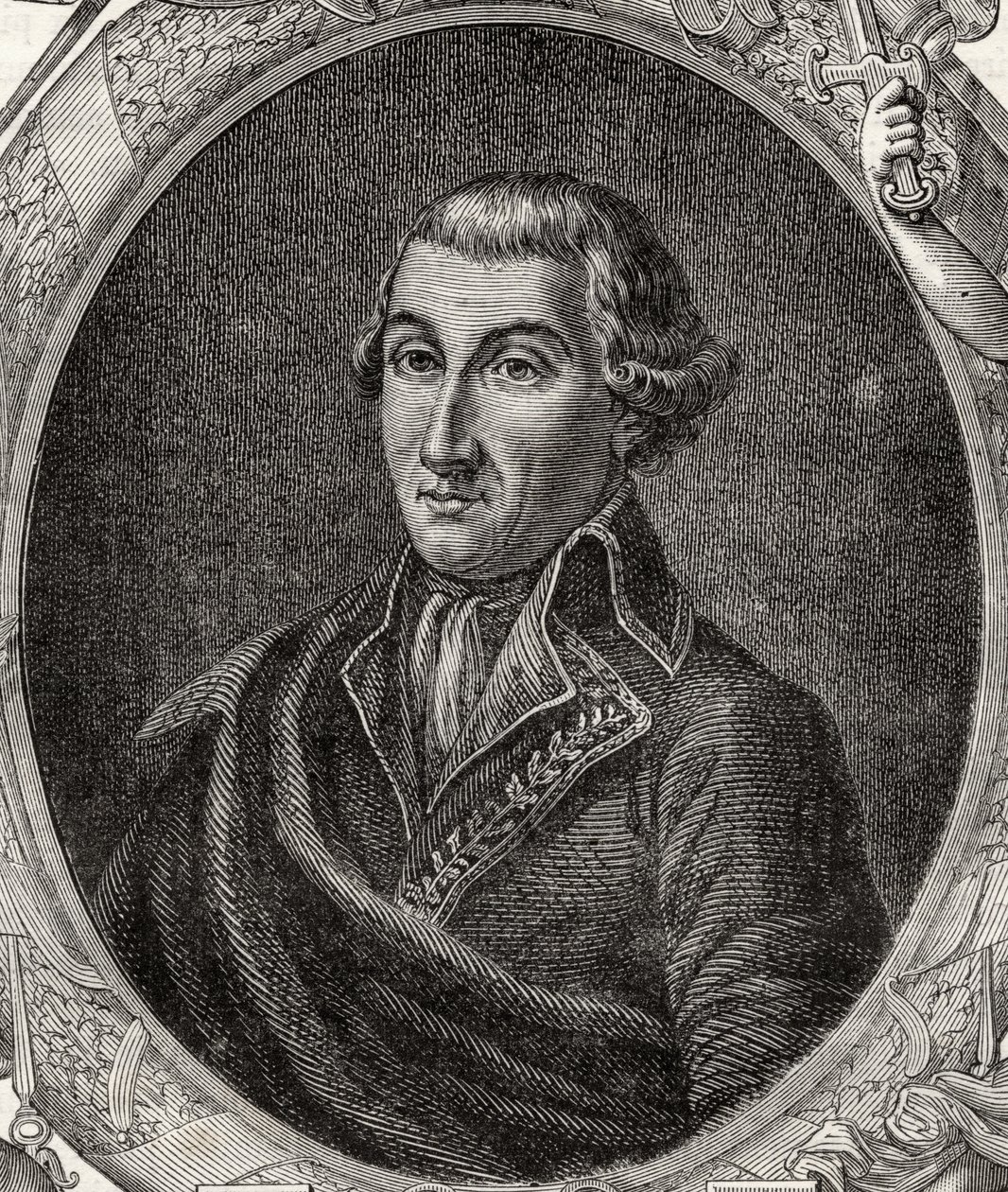 Jean Baptiste Camille Canclaux (1740-1817) de "História da Revolução Francesa" por Louis Blanc (1811-82) de French School