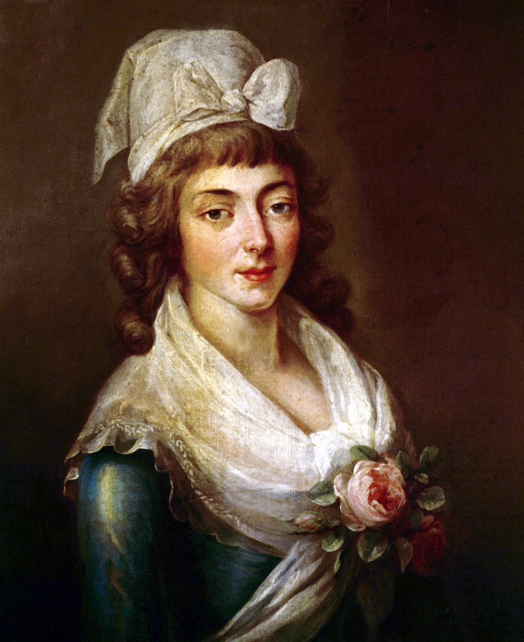 Jeanne Marie Manon Philippon na época da Revolução Francesa de French School