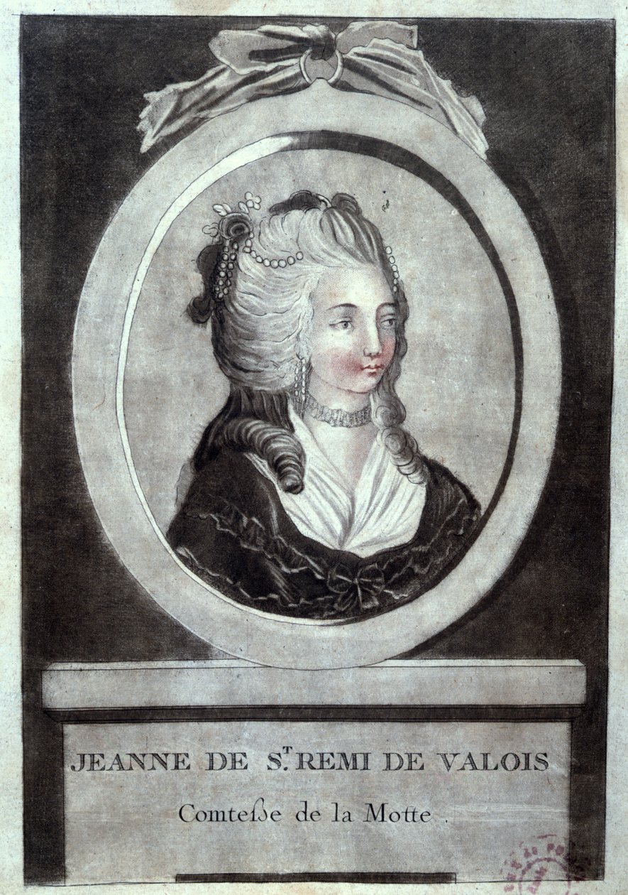 Jeanne de Valois-Saint-Remy (1756-91), Condessa de La Motte, c.1786 de French School