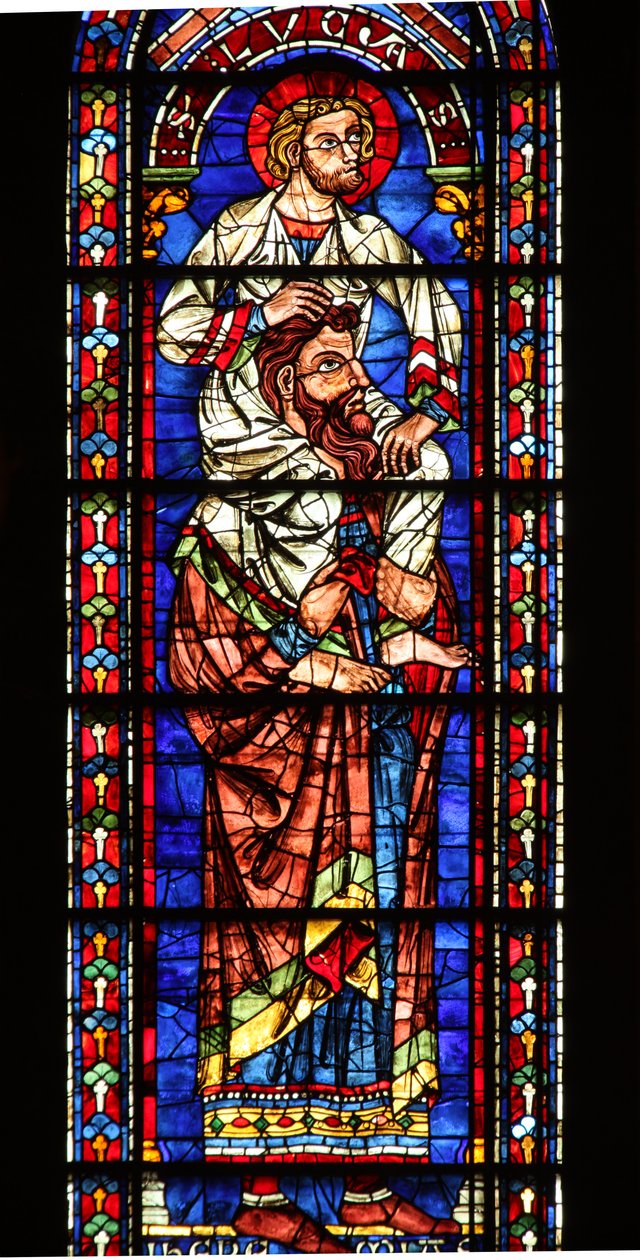 Jeremias com São Lucas nos ombros (w122) de French School