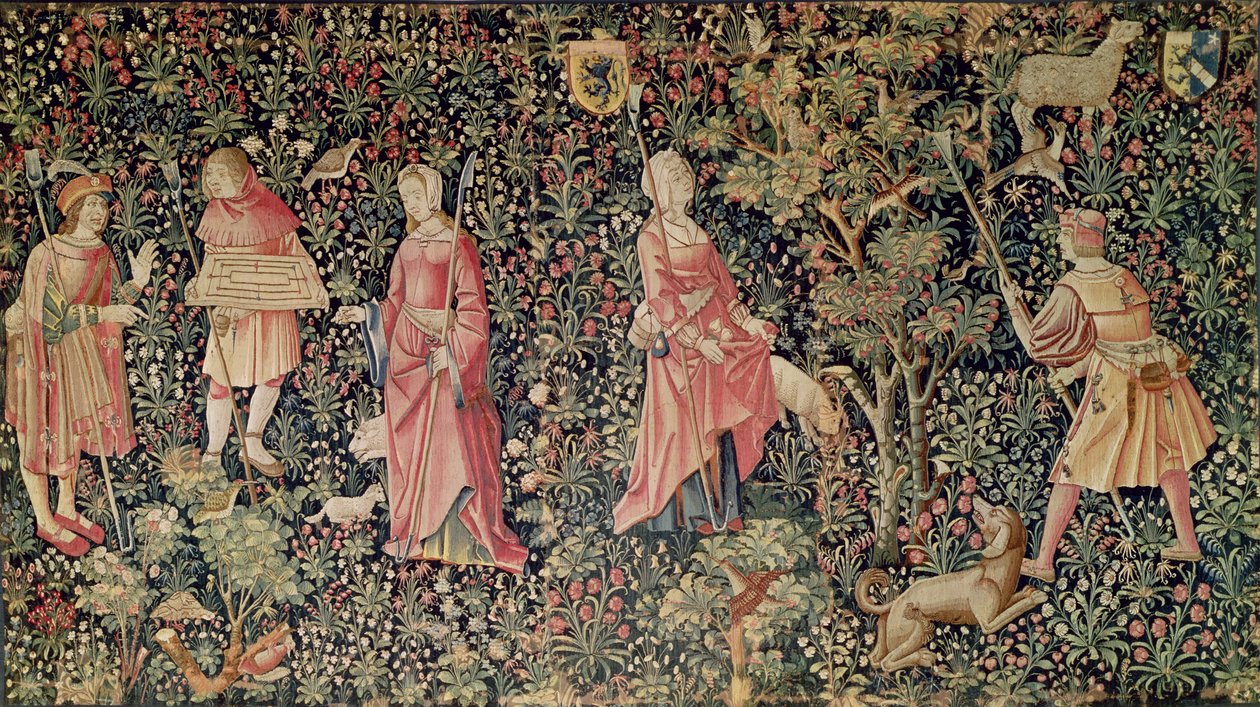 Jogo de amarelinha e colheita de frutas, Loire Workshop, 1510 de French School