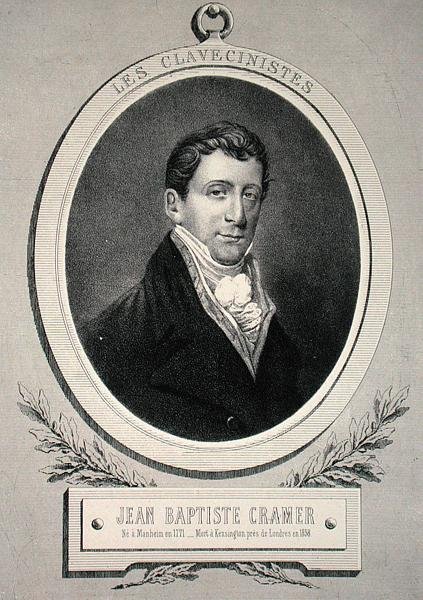 Johann Baptist Cramer (1771-1858) gravado por Alfred Lemoine (litho) de French School