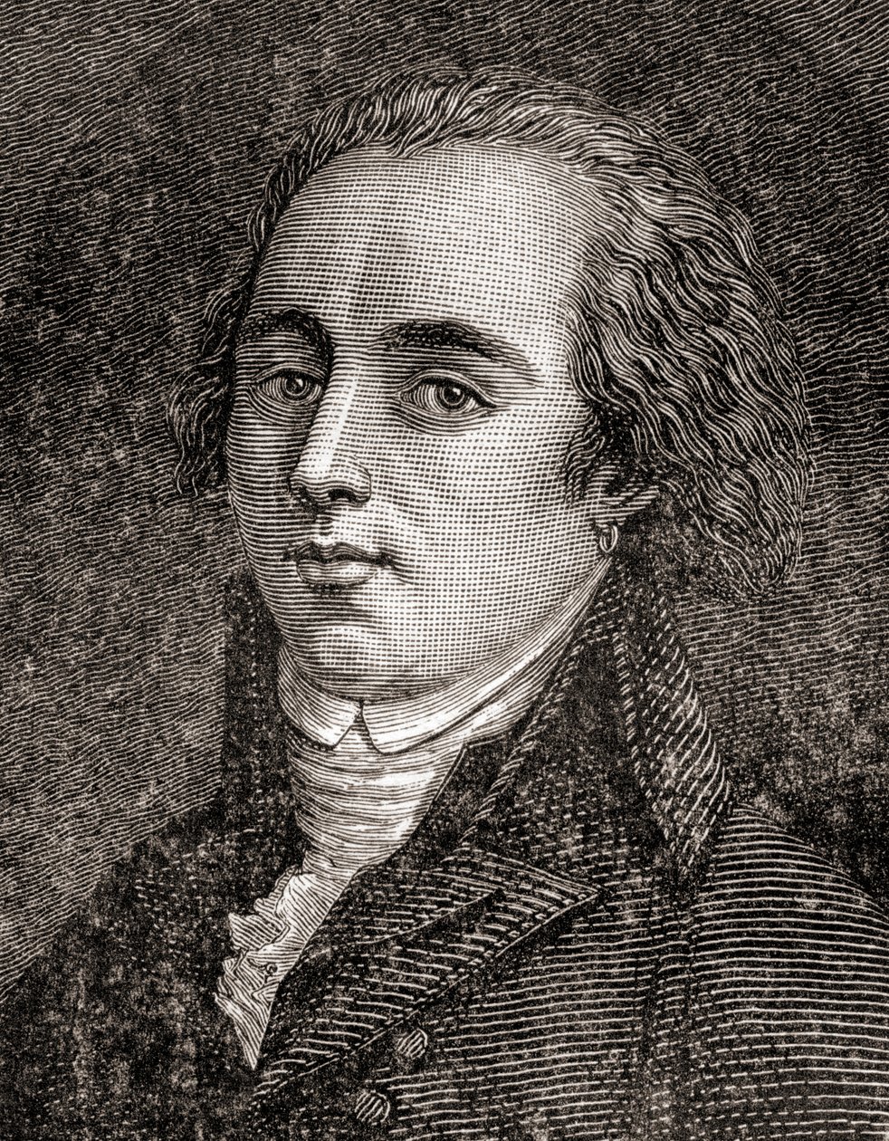 Joseph Geneviève, Conde de Puisaye, da História da Revolução Francesa, por Louis Blanc de French School