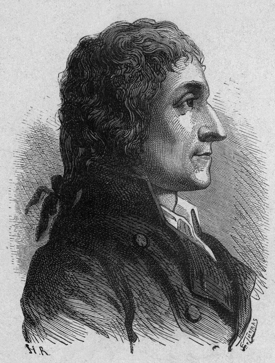 Joseph Louis Proust (1754-1826) químico francês, gravura de French School