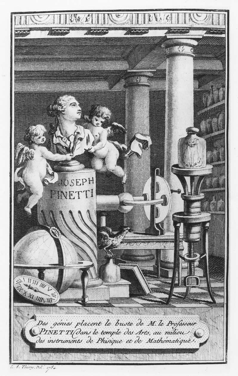 Joseph Pinetti (1750-1800), ilustração de divertimentos físicos de LS Thiery, 1784 de French School