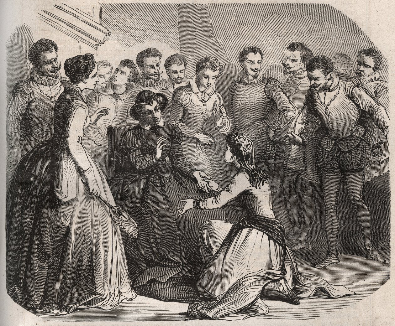 Julita Guagnini pediu à Rainha Catarina de Medicis (Caterina de Medici) (1519-1589) que a levasse ao seu serviço. Ela se tornou amante de Louis de Bussy d