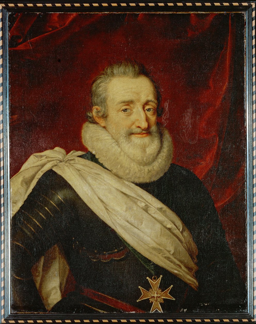 O rei Henri IV a cavalo ... (pintura sobre tela) de French School