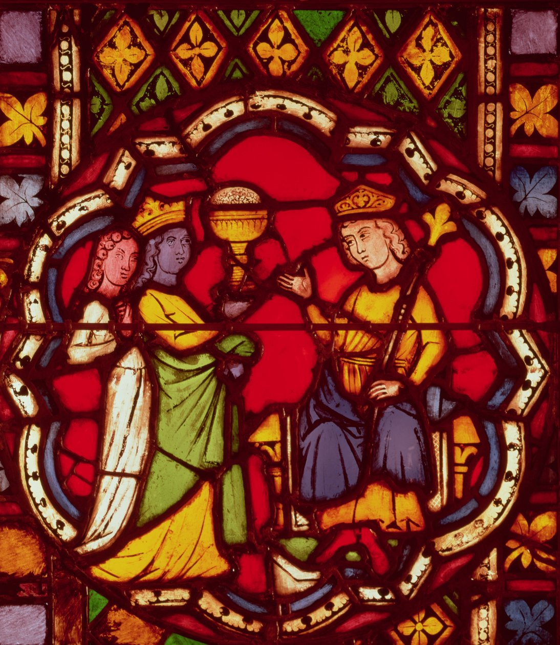 Rei Salomão e a Rainha de Sabá, c.1270 de French School