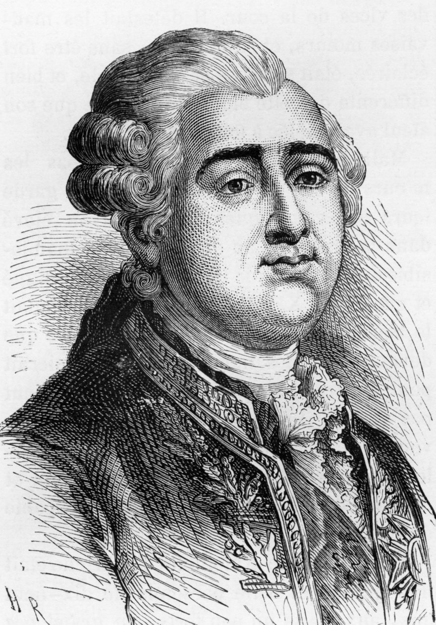 Rei de França Luís XVI (1754-1793) de French School