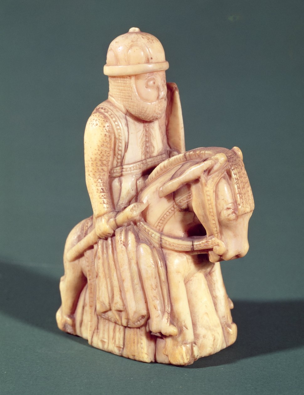 Cavaleiro de um tabuleiro de xadrez de French School