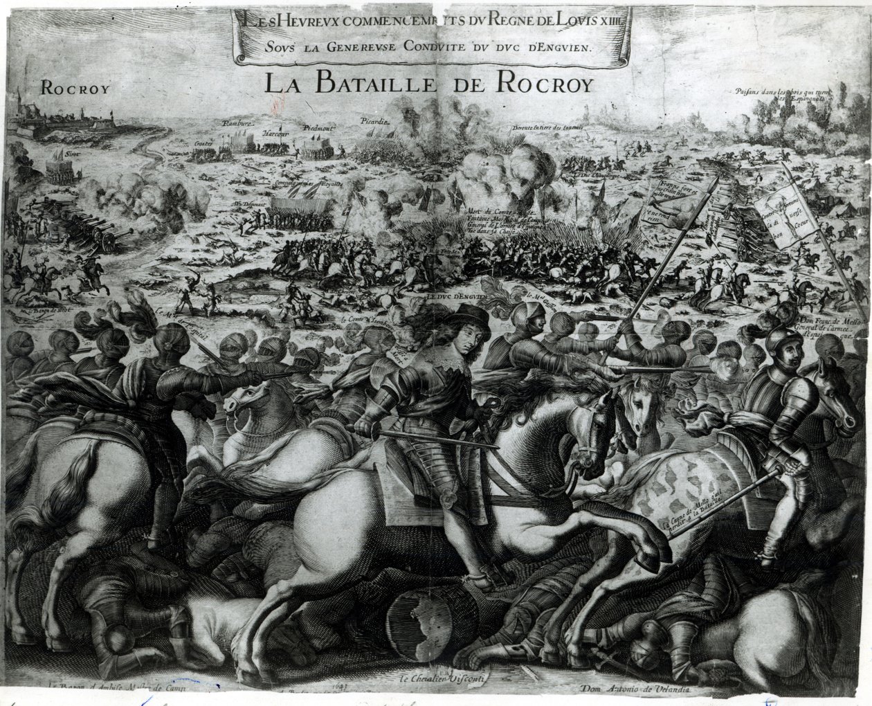 A Batalha de Rocroy de French School