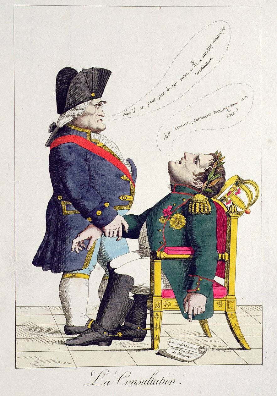 A Consulta, maio de 1815 de French School