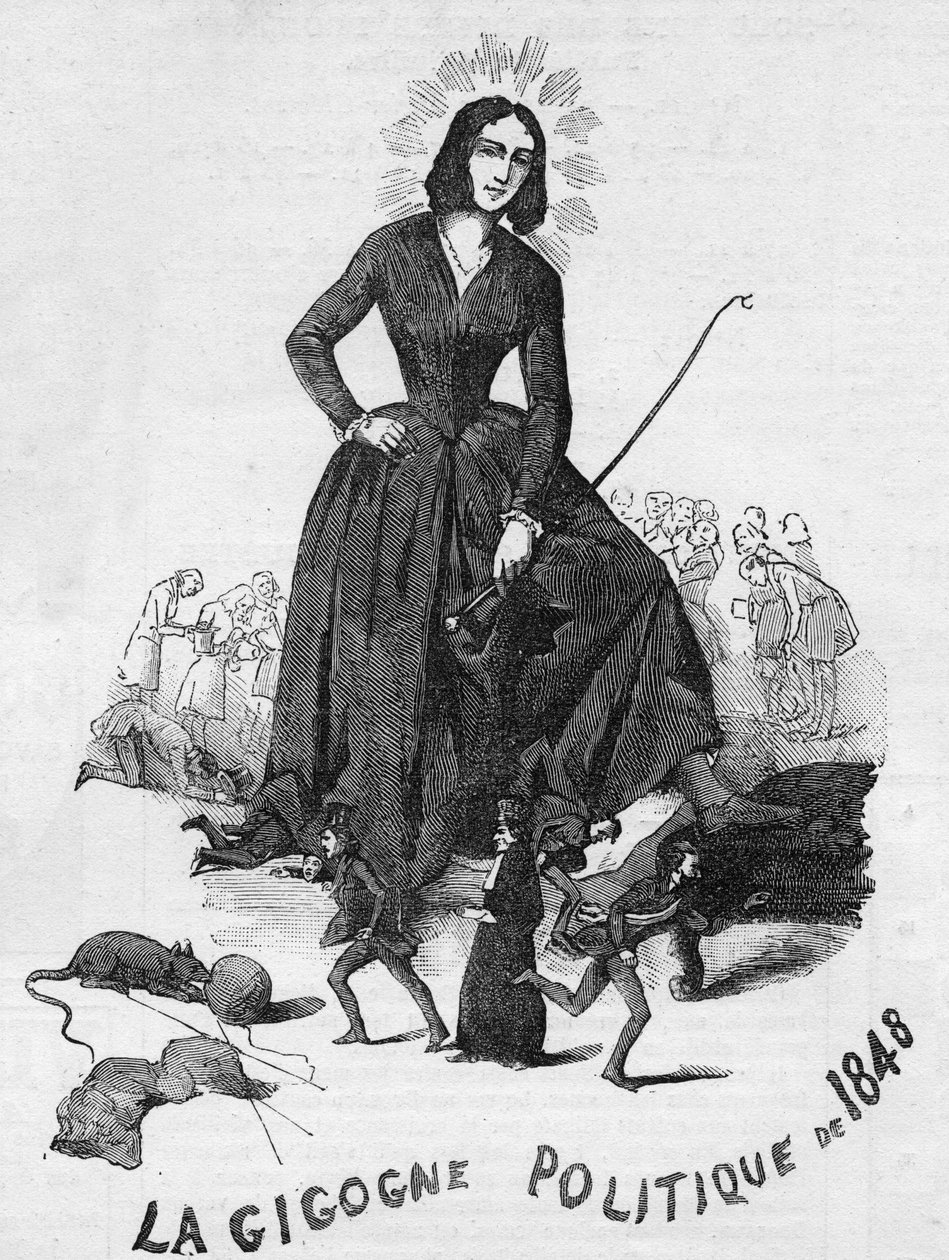 O Gigno Político de 1848 (George Sand (Aurore Dupin, Baronesa Dudevant) (1804-1876) escritor francês). de French School