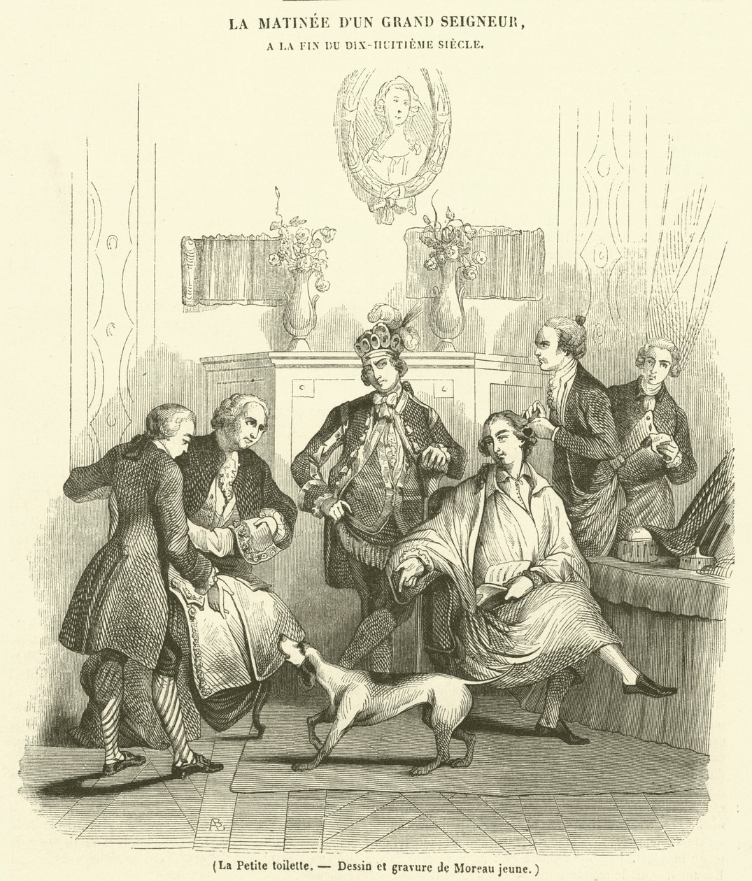 La Petite toilette (gravura) de French School