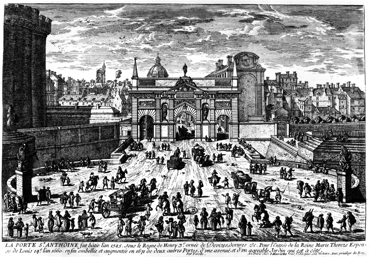 Porte Saint-Antoine, Paris de French School