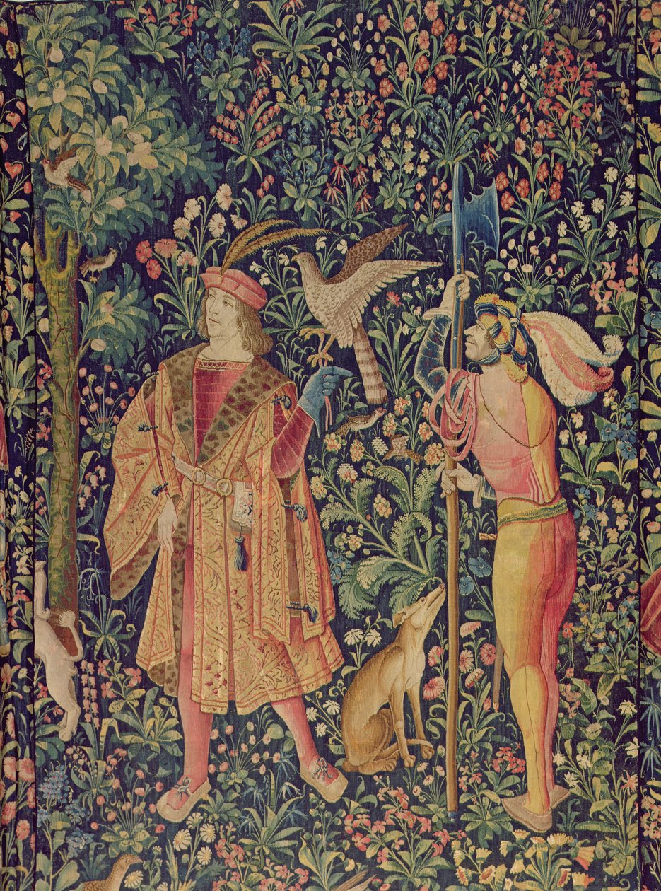 La Vie Seigneuriale - partindo para a caça, c.1500 de French School