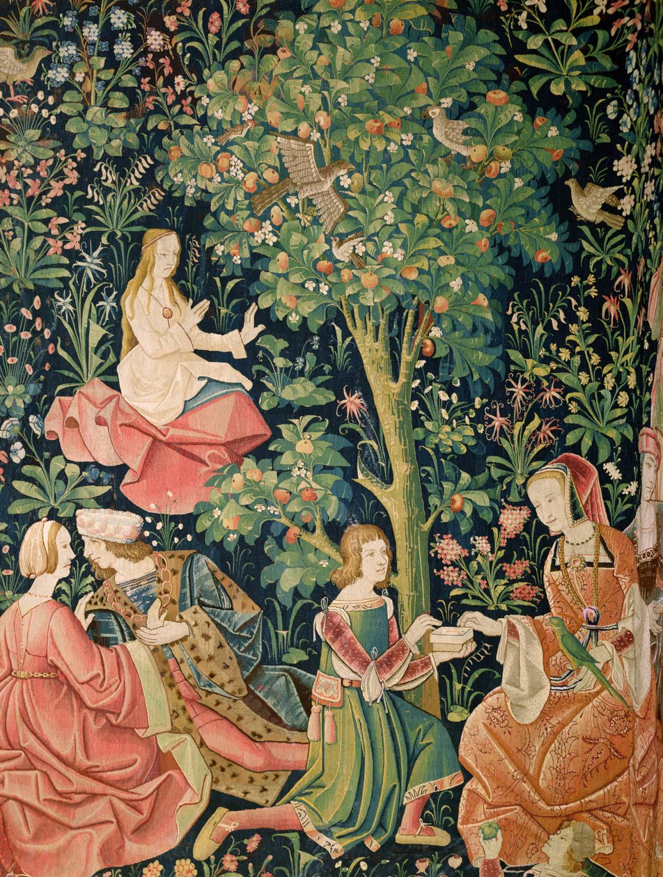 La Vie Seigneuriale: Cena Galante, c.1500 de French School