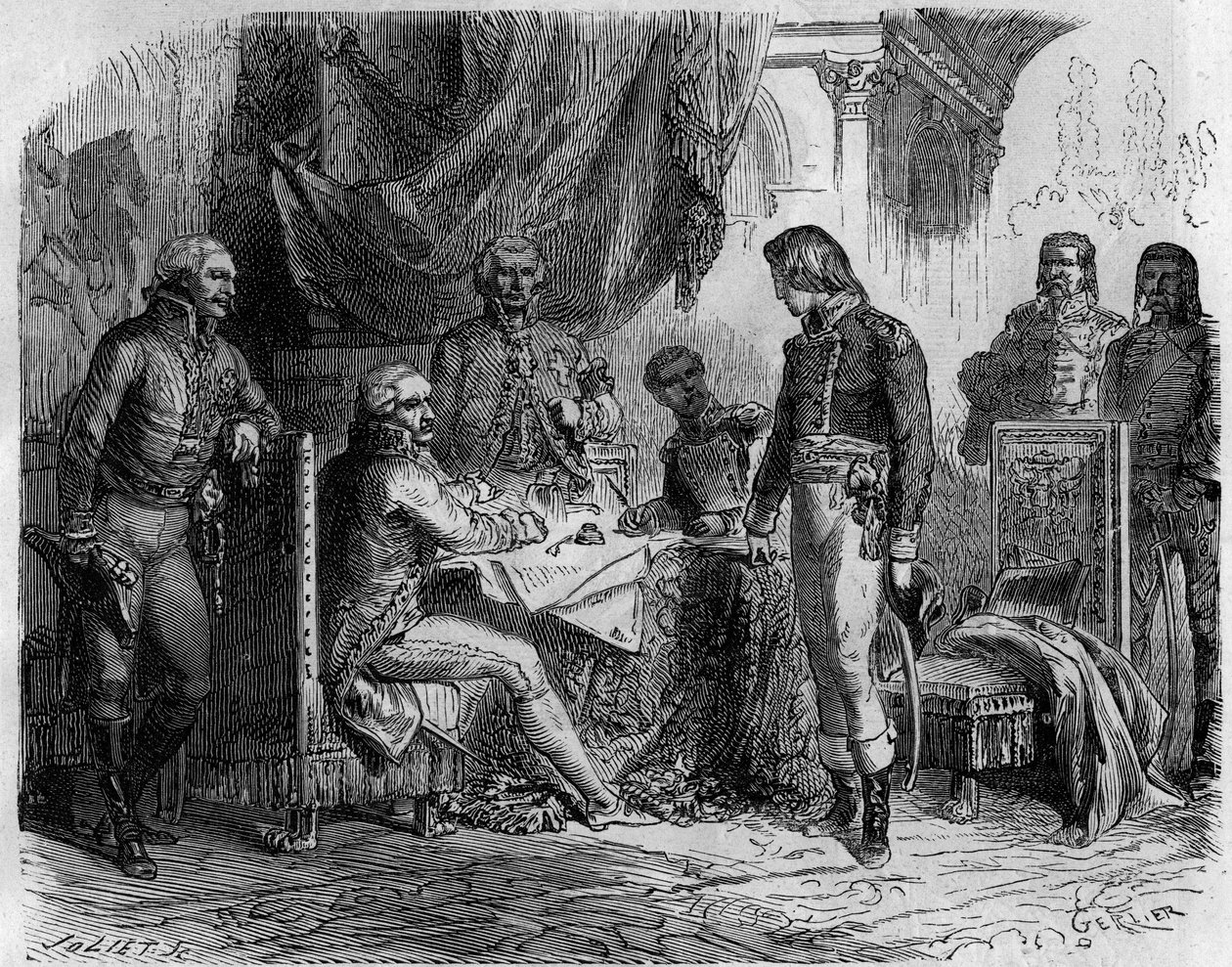 La paix de Luneville em 9 de fevereiro de French School