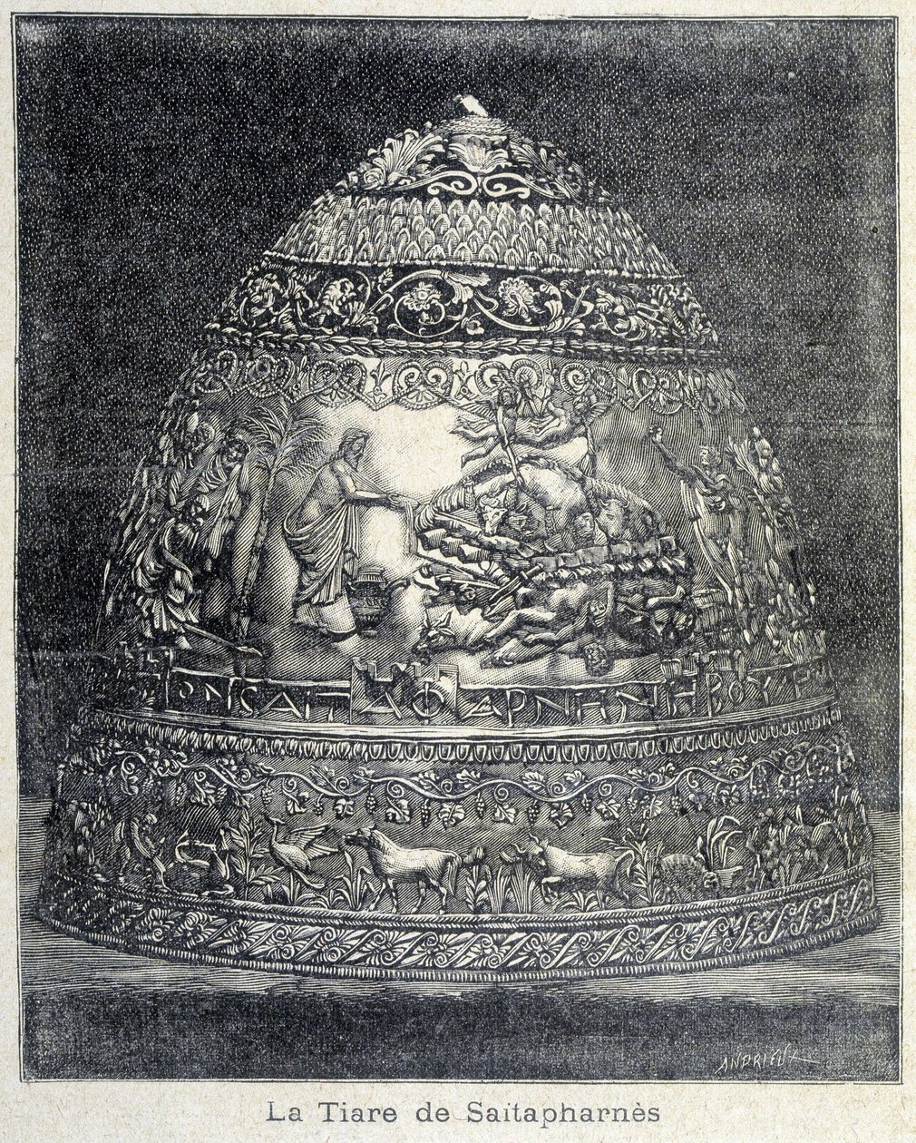 A tiara de Saitapharnes - em "Le Peute Parisien de French School