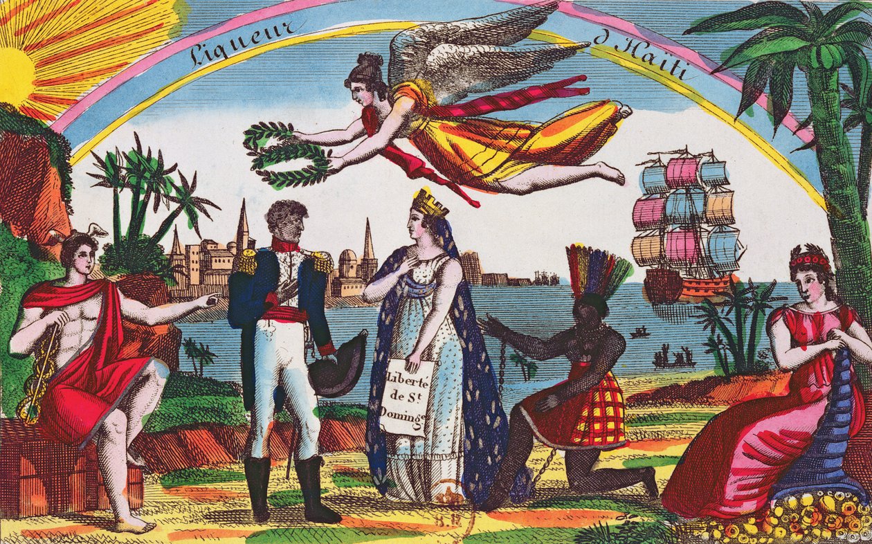 Etiqueta para licor dHaiti, c.1830 de French School
