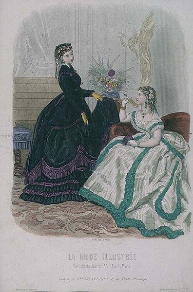 Vestidos de senhora de Madame Breant-Castel da seção 