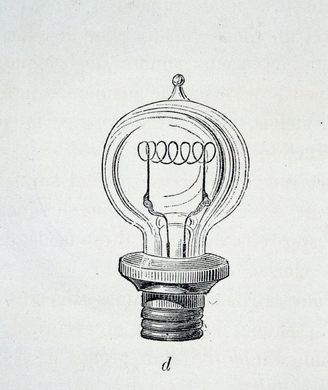 Lamp Edison - em "As novas conquistas da ciência" por Figutree de French School