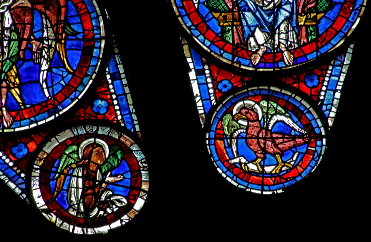 Último julgamento: St Johns eagle e um anjo (w143) de French School
