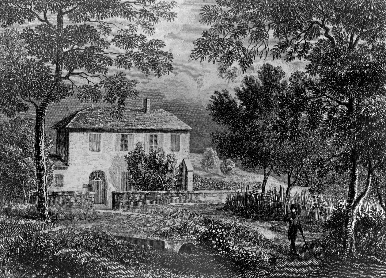 Les Charmettes Casa de Madame de Warens (1699-1762) perto de Chambery, onde Rousseau (1712-1778) se hospedou de French School
