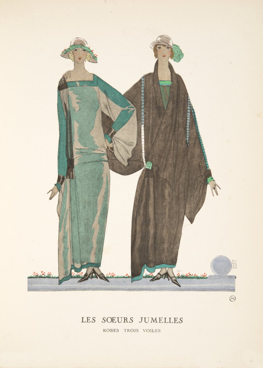 Les Soeurs Jumelles, a partir de uma coleção de pratos de moda de French School