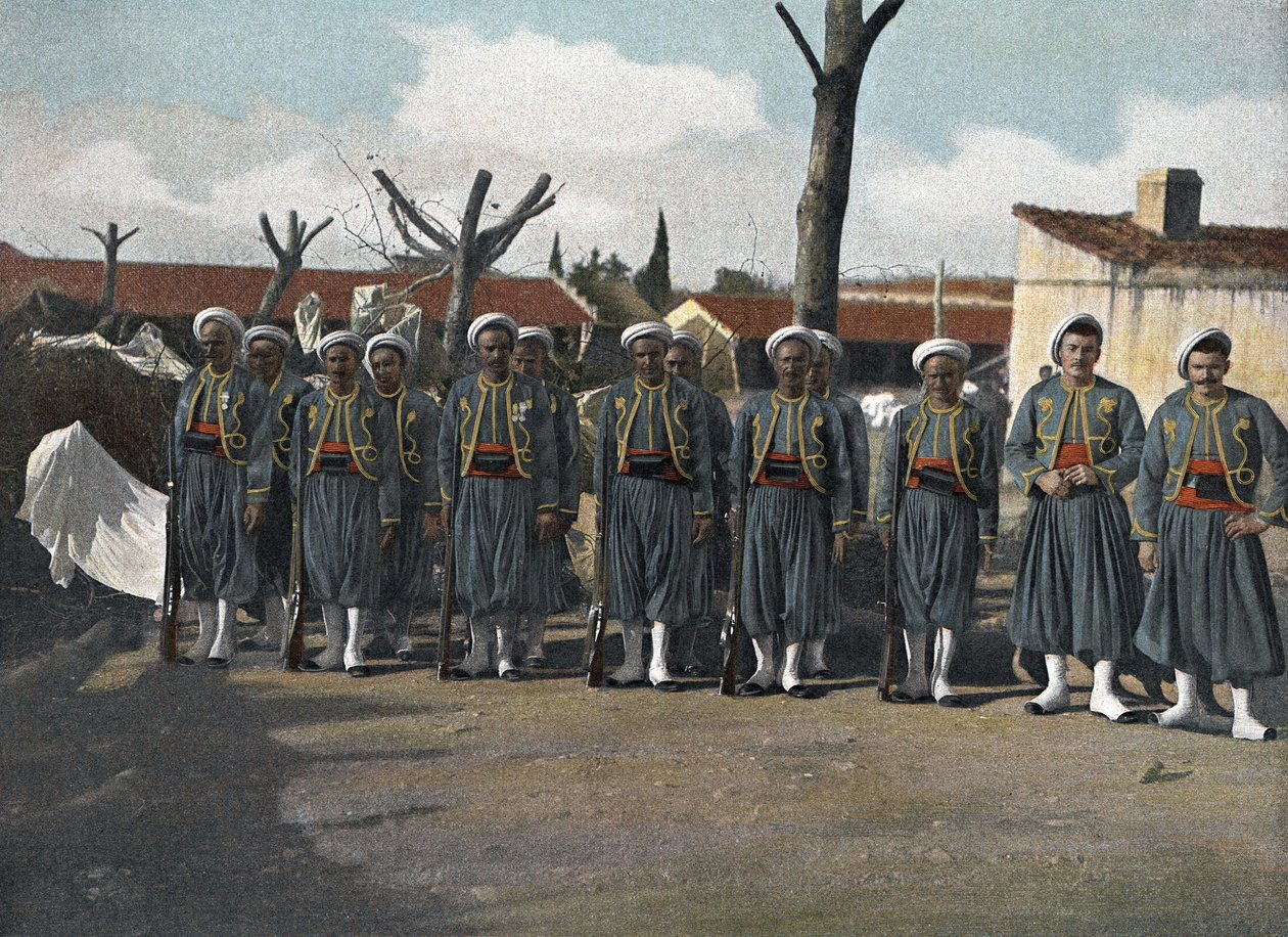 Os atiradores argelinos em "Album militaire: armee d