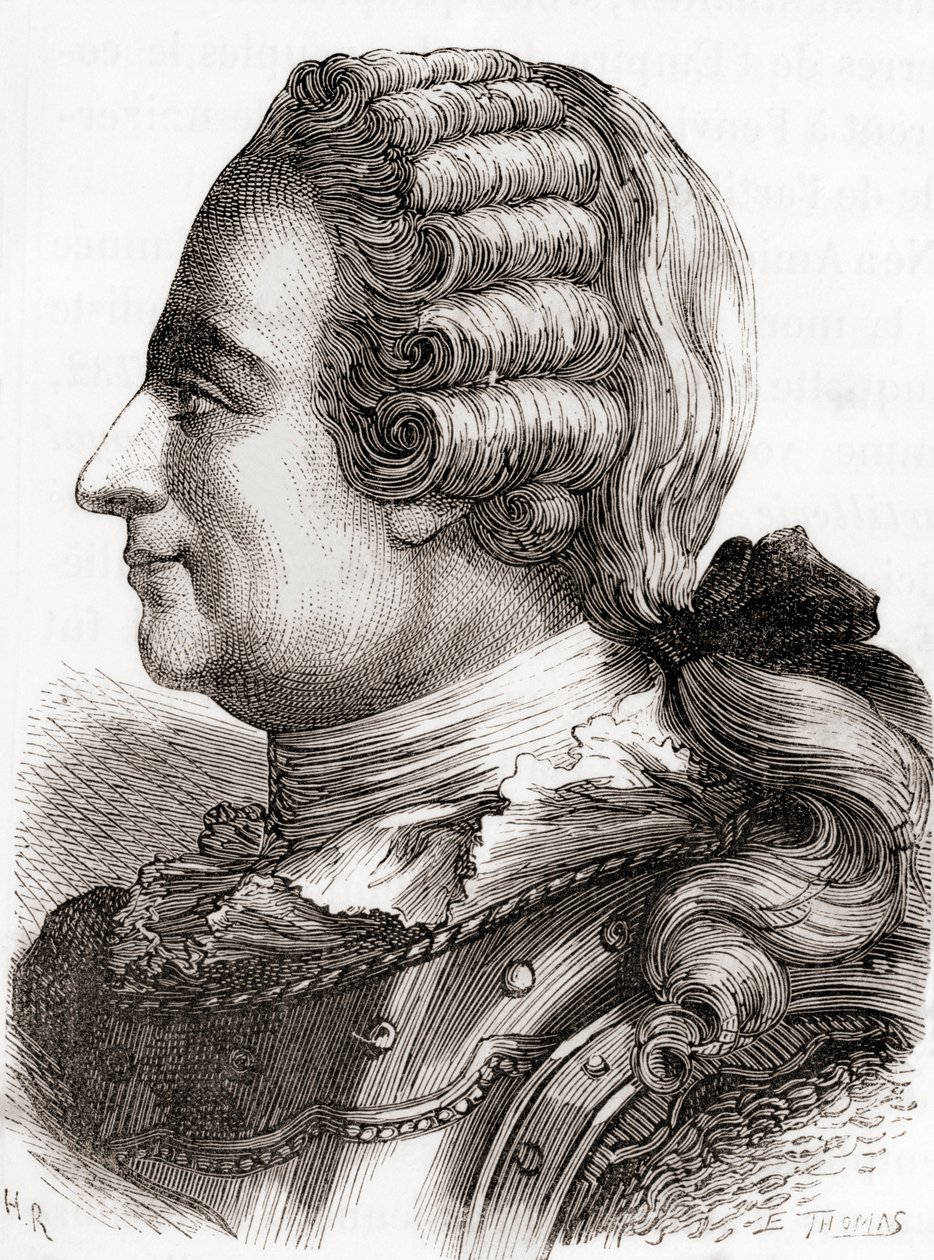 Tenente-general Jean-Baptiste Vaquette de Gribeauval, de Les Merveilles de la Science, publicado por volta de 1870 (gravura) de French School